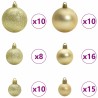 Ensemble de Boules de Noël avec 300 LED 120 pcs Doré Plastique 512622512622