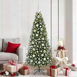 Ensemble de Boules de Noël 120 pcs Argent Plastique 512624512624