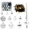 Ensemble de Boules de Noël 120 pcs Argent Plastique 512624512624
