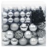 Ensemble de Boules de Noël 120 pcs Argent Plastique 512624512624