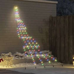 Arbre de Noël LED avec piquets au sol Multicolore 306 cm Métal 512628512628