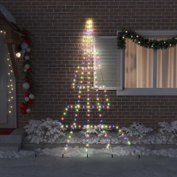 Arbre de Noël LED avec piquets au sol Multicolore 306 cm Métal 512628512628