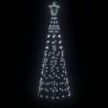 Arbre de Noël LED avec piquets au sol Blanc froid 250 cm Fer 512629512629