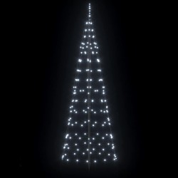 Arbre de Noël LED avec piquets au sol Blanc froid 250 cm Fer 512629512629