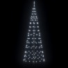 Arbre de Noël LED avec piquets au sol Blanc froid 250 cm Fer 512629512629