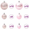 Ensemble de Boules de Noël avec 300 LED 120 pcs Rose Plastique 512630512630