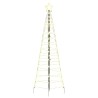 Arbre de Noël LED avec piquets au sol Blanc chaud 250 cm Fer 512631512631