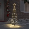 Arbre de Noël LED avec piquets au sol Blanc chaud 250 cm Fer 512631512631