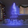 Arbre de Noël LED avec piquets au sol Bleu 306 cm Métal 512632512632
