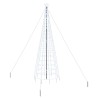 Arbre de Noël LED avec piquets au sol Blanc froid 400 cm Fer 512633512633