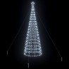 Arbre de Noël LED avec piquets au sol Blanc froid 400 cm Fer 512633512633