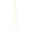 Arbre de Noël LED avec piquets au sol Blanc chaud 511 cm Métal 512634512634