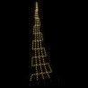 Arbre de Noël LED avec piquets au sol Blanc chaud 511 cm Métal 512634512634