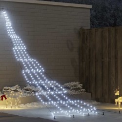 Arbre de Noël LED avec piquets au sol Blanc froid 511 cm Métal 512635512635