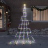 Arbre de Noël LED avec piquets au sol Multicolore 511 cm Métal 512636512636