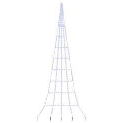 Arbre de Noël LED avec piquets au sol Bleu 511 cm Métal 512637512637