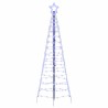 Arbre de Noël LED avec piquets au sol Bleu 250 cm Fer 512638512638