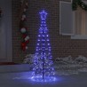 Arbre de Noël LED avec piquets au sol Bleu 250 cm Fer 512638512638