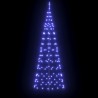 Arbre de Noël LED avec piquets au sol Bleu 250 cm Fer 512638512638