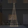 Arbre de Noël LED avec piquets au sol Multicolore 400 cm Fer 512639512639