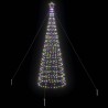 Arbre de Noël LED avec piquets au sol Multicolore 400 cm Fer 512639512639