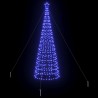 Arbre de Noël LED avec piquets au sol Bleu 400 cm Fer 512641512641