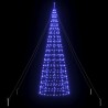 Arbre de Noël LED avec piquets au sol Bleu 400 cm Fer 512641512641