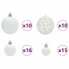 Ensemble de Boules de Noël avec 300 LED 120 pcs Blanc Plastique 512647512647