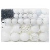 Ensemble de Boules de Noël avec 150 LED 61 pcs Blanc Plastique 512648512648