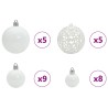 Ensemble de Boules de Noël avec 150 LED 61 pcs Blanc Plastique 512648512648
