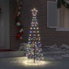 Arbre de Noël LED avec piquets au sol Multicolore 250 cm Fer 512649512649