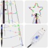 Arbre de Noël LED avec piquets au sol Multicolore 250 cm Fer 512649512649