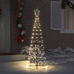 Arbre de Noël LED avec 390 LED Blanc chaud 250 cm Fer 512651512651