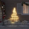 Arbre de Noël LED avec piquets au sol Blanc chaud 182 cm Métal 512654512654