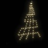Arbre de Noël LED avec piquets au sol Blanc chaud 182 cm Métal 512654512654