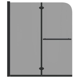 Enceinte de Douche Noir 95 x 140 cm Verre ESG et aluminium 512659512659