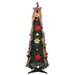 Sapin de Noël artificiel avec 50 LED Vert 125 cm PVC 512660512660