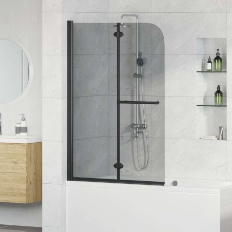Enceinte de Douche Noir 120 x 140 cm Verre ESG et aluminium 512661512661
