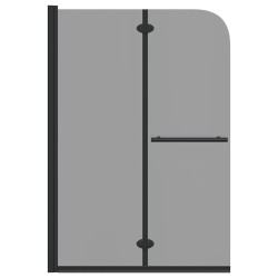 Enceinte de Douche Noir 120 x 140 cm Verre ESG et aluminium 512661512661