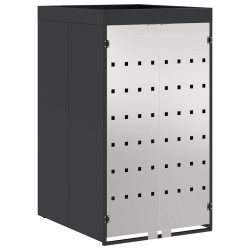 Stockage de Poubelle à Roulettes avec Toit de Jardinière pour Poubelle de 240L 512666512666