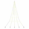 Arbre de Noël LED avec piquets au sol Blanc chaud 306 cm Métal 512667512667