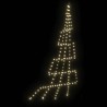 Arbre de Noël LED avec piquets au sol Blanc chaud 306 cm Métal 512667512667