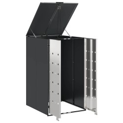 Stockage de Poubelle à Roulettes avec Couvercle à Gaz Relevable pour Poubelle de 240L 512668512668