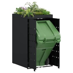 Rangement pour bac à roulettes avec toit de jardinière pour bac unique de 240L 512673512673