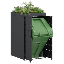Rangement pour bac à roulettes avec toit de jardinière pour bac unique de 240L 512675512675