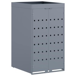 Rangement pour bac à roulettes avec toit de jardinière pour bac unique de 240L 512676512676