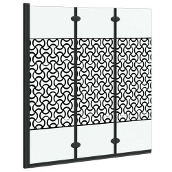 Enceinte de Douche Noir et Transparent 130 x 130 cm 512683512683