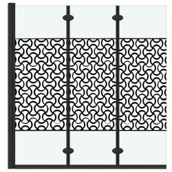 Enceinte de Douche Noir et Transparent 130 x 130 cm 512683512683