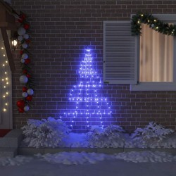 Arbre de Noël LED avec piquets au sol Bleu 182 cm Métal 512691512691