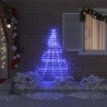 Arbre de Noël LED avec piquets au sol Bleu 182 cm Métal 512691512691